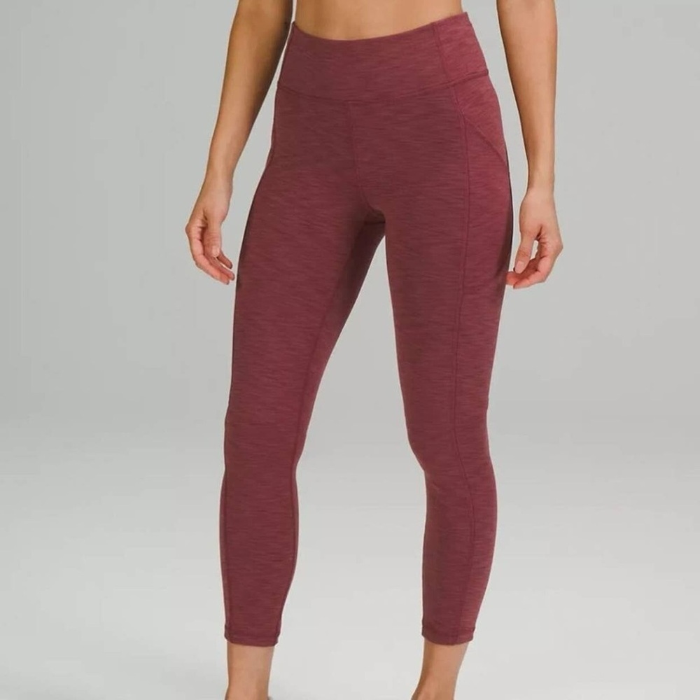 Lululemon Invigorate High-Rise Tight 25" Chianti Red